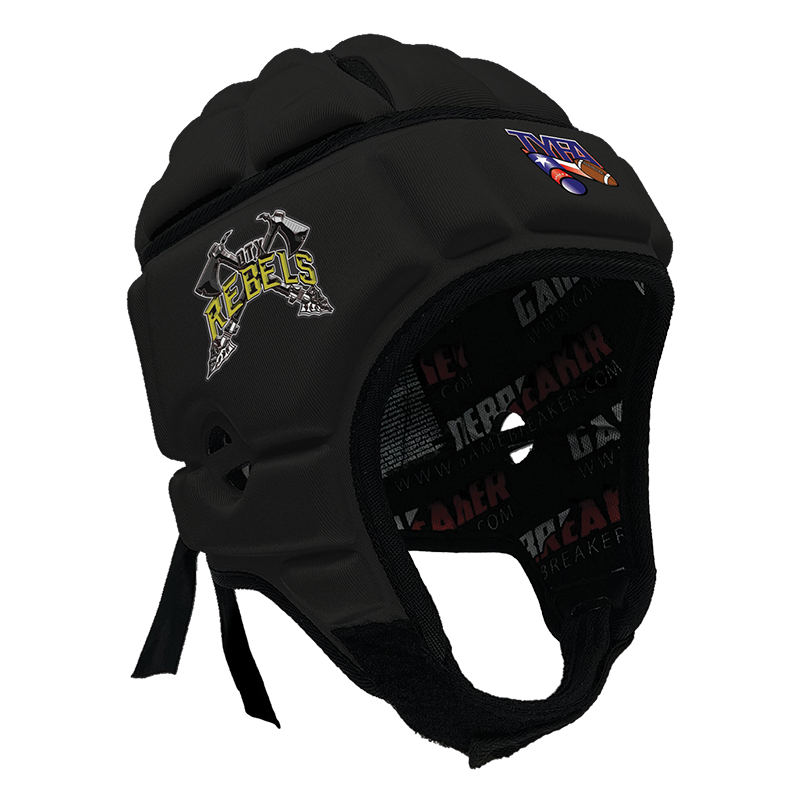 DTX Rebels - TYFA :: GameBreaker or GameBreaker-Pro Headgear with Free Cinch Pack and Lip Protector Mouthguard