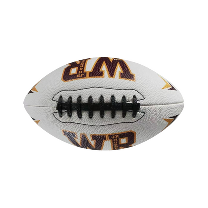 Custom printed GameBreaker football in white