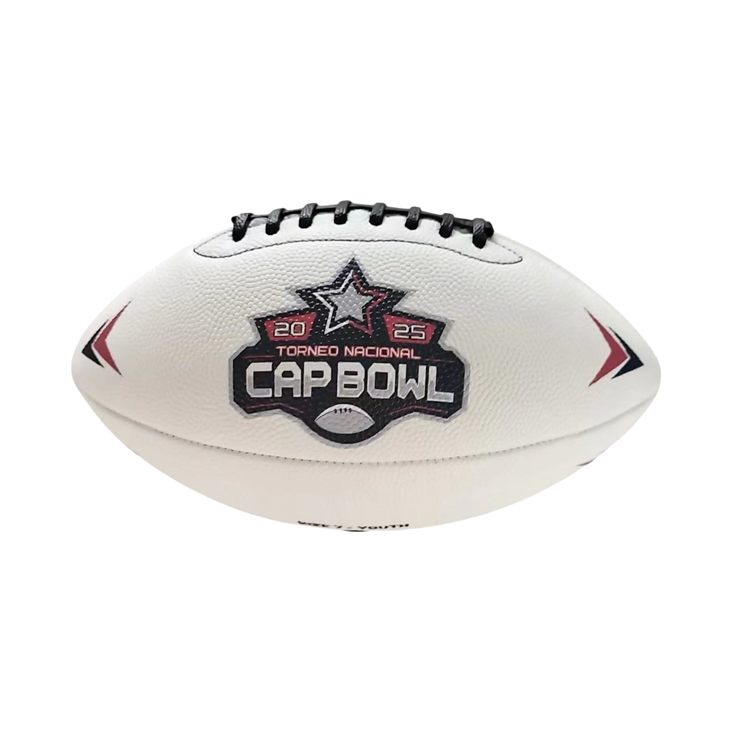 Custom printed GameBreaker football in white