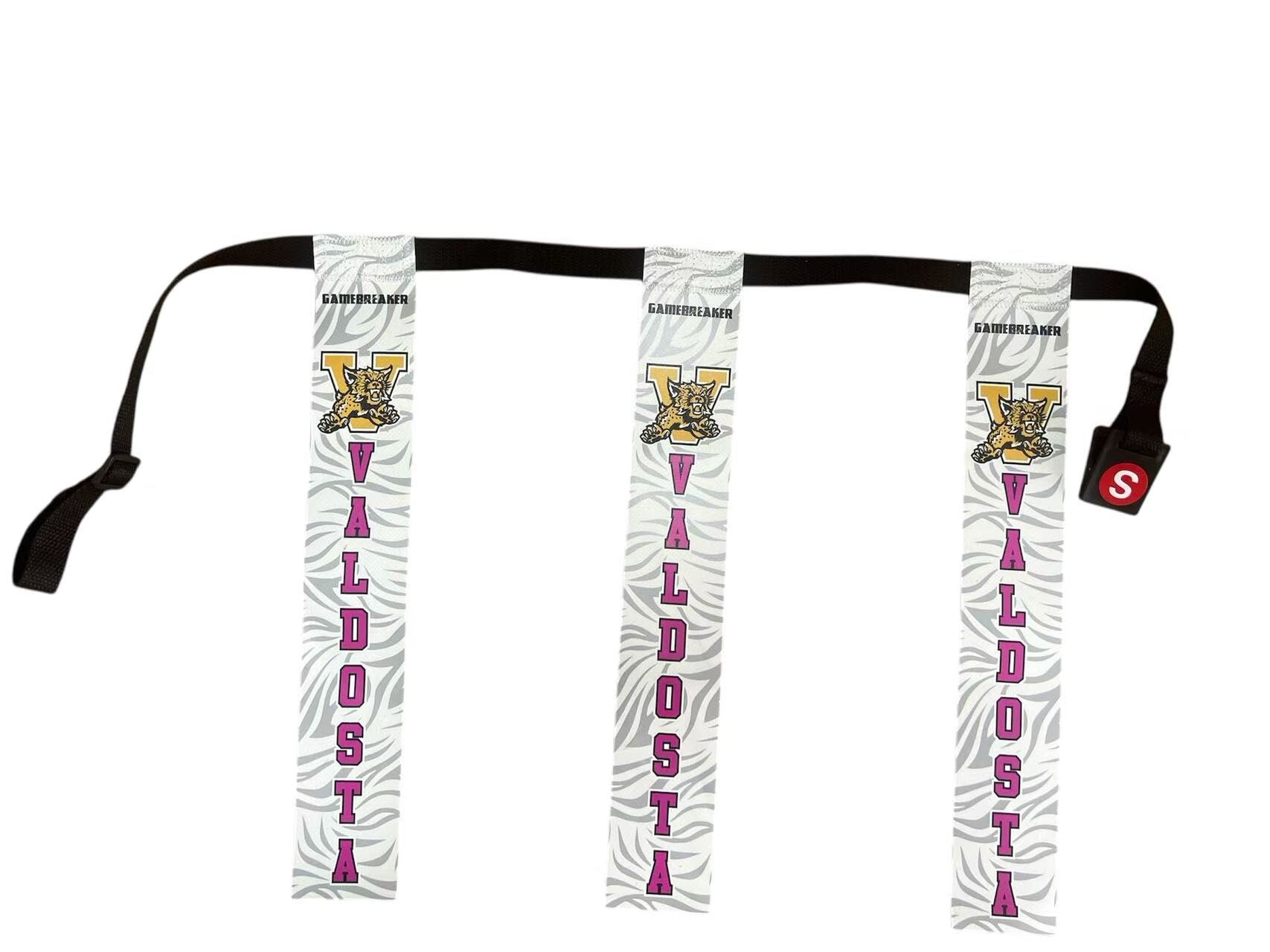 GameBreaker triple threat flag belt in white and black.