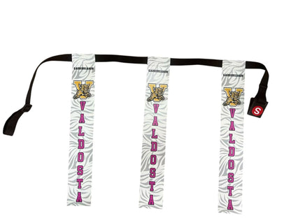 GameBreaker triple threat flag belt in white and black.