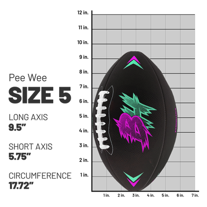 GameBreaker Custom Printed Football. Black football size 5