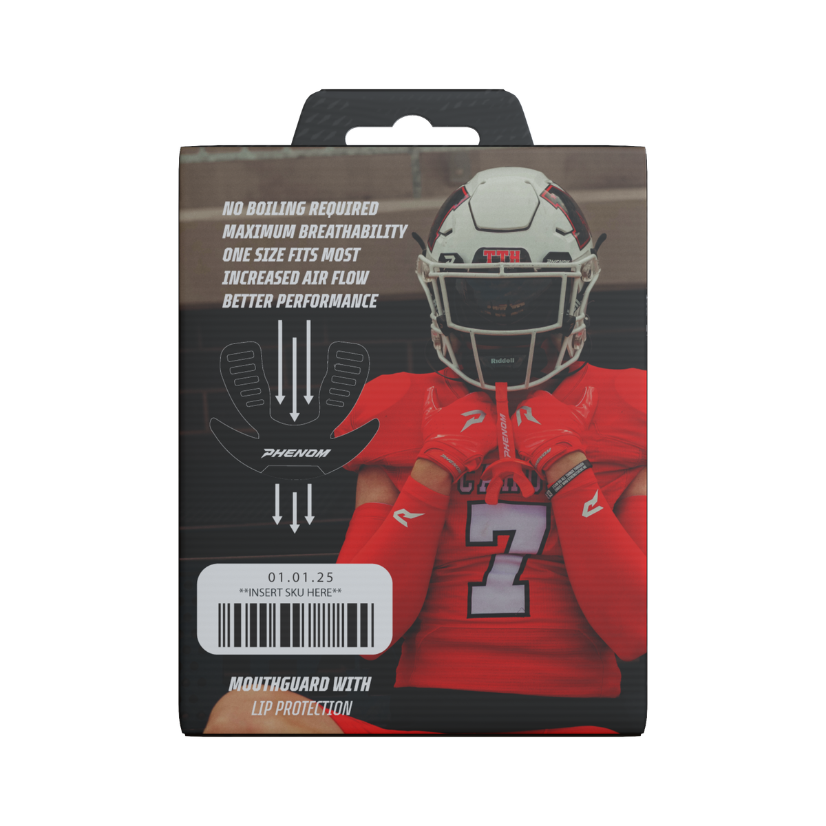 Phenom Elite Hexa-Flow 4.0 Football Mouthguard – Team Color Edition (Adult & Youth)