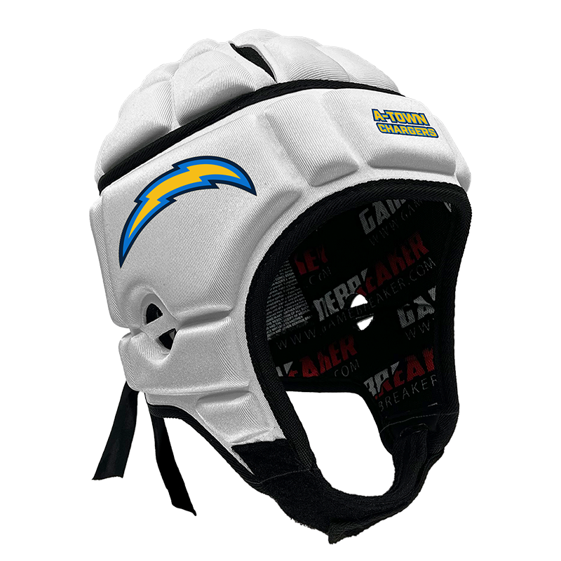 A-Town Chargers - Air It Out :: GAMEBREAKER OR GAMEBREAKER-PRO HEADGEAR WITH FREE CINCH PACK AND Gamebreaker Lip Protector Mouthpiece