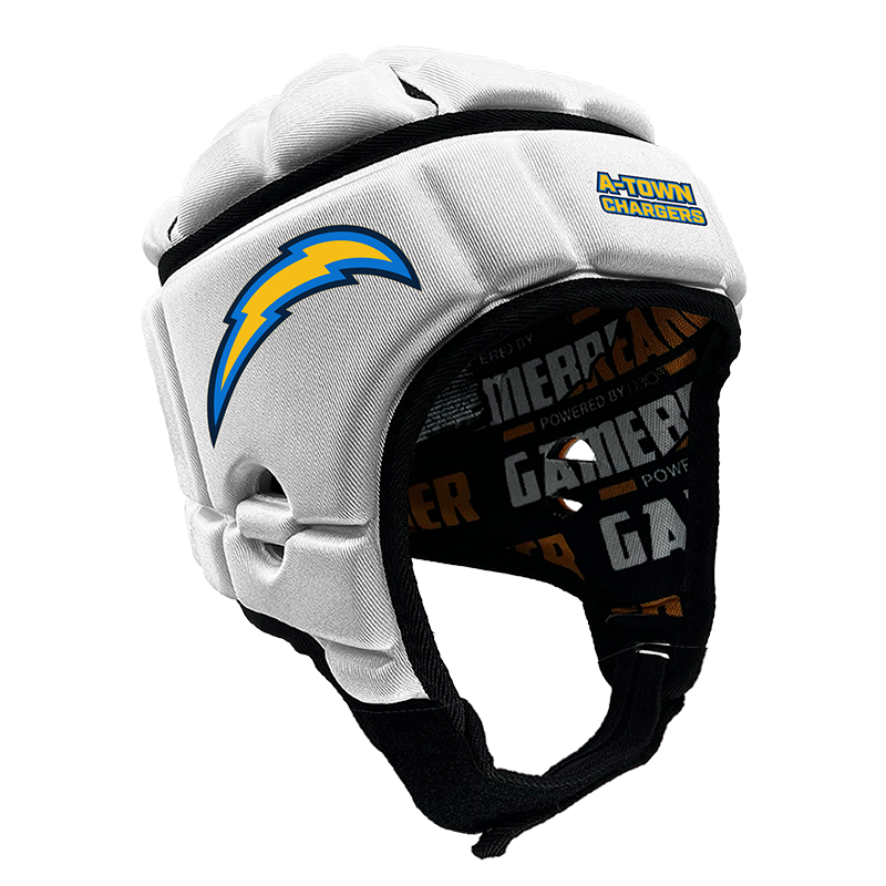 A-Town Chargers - Air It Out :: GAMEBREAKER OR GAMEBREAKER-PRO HEADGEAR WITH FREE CINCH PACK AND Gamebreaker Lip Protector Mouthpiece