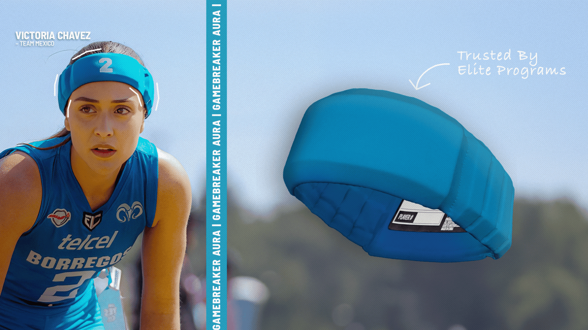 Blue Aura on Female Athlete