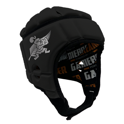 All Blacks Crusaders :: GameBreaker or GameBreaker-Pro Headgear with Free Cinch Pack and Lip Protector Mouth and Gamebreaker Lip Protector Mouthpiece