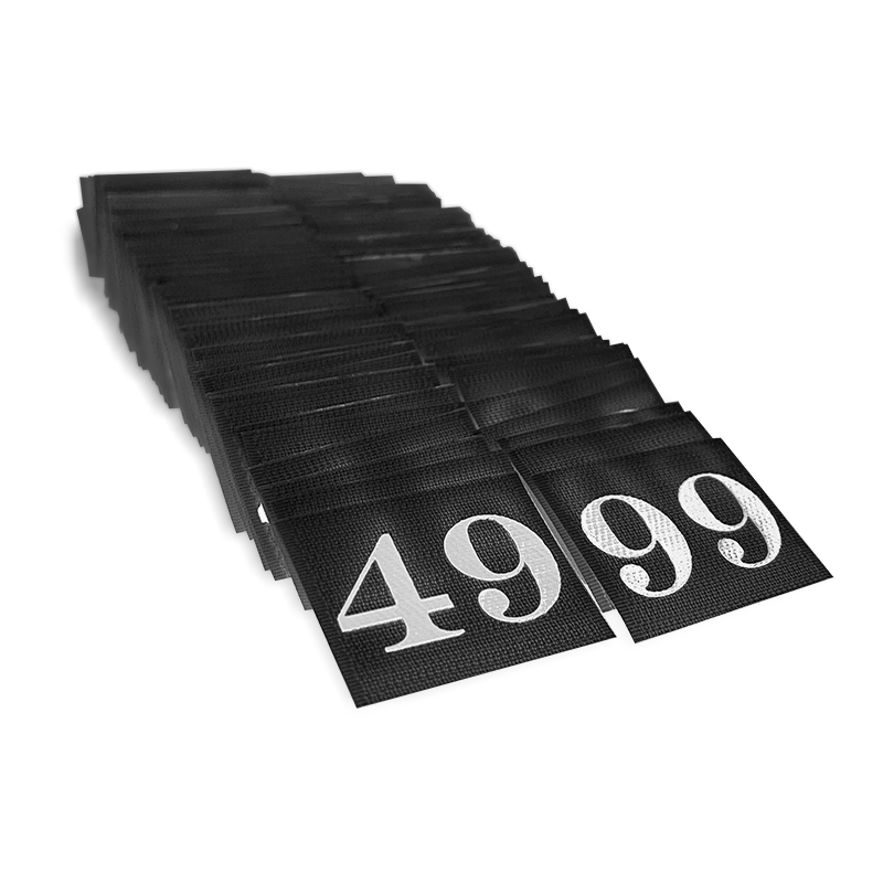 Number Patches 0-99 for Under Shield Practice Pads