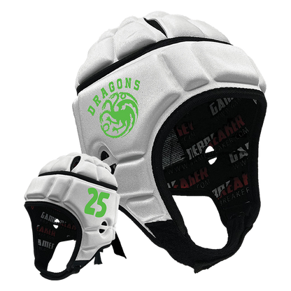 DRAGONS FLAG FOOTBALL :: GAMEBREAKER HEADGEAR WITH FREE CINCH PACK AND GAMEBREAKER LIP PROTECTOR MOUTH GUARD