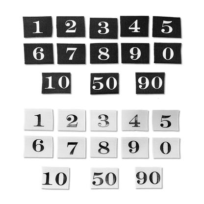 Number Patches 0-99 for Under Shield Practice Pads