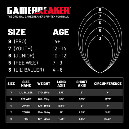 Official GameBreaker Grip-Tek Footballs