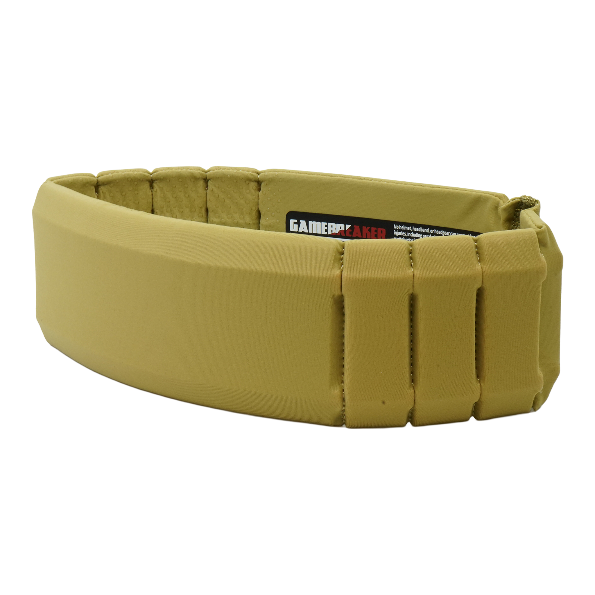 A tan molded rubber or foam accessory with a segmented, padded design and a small black brand label reading GAMEBREAKER, shown on a plain white background.