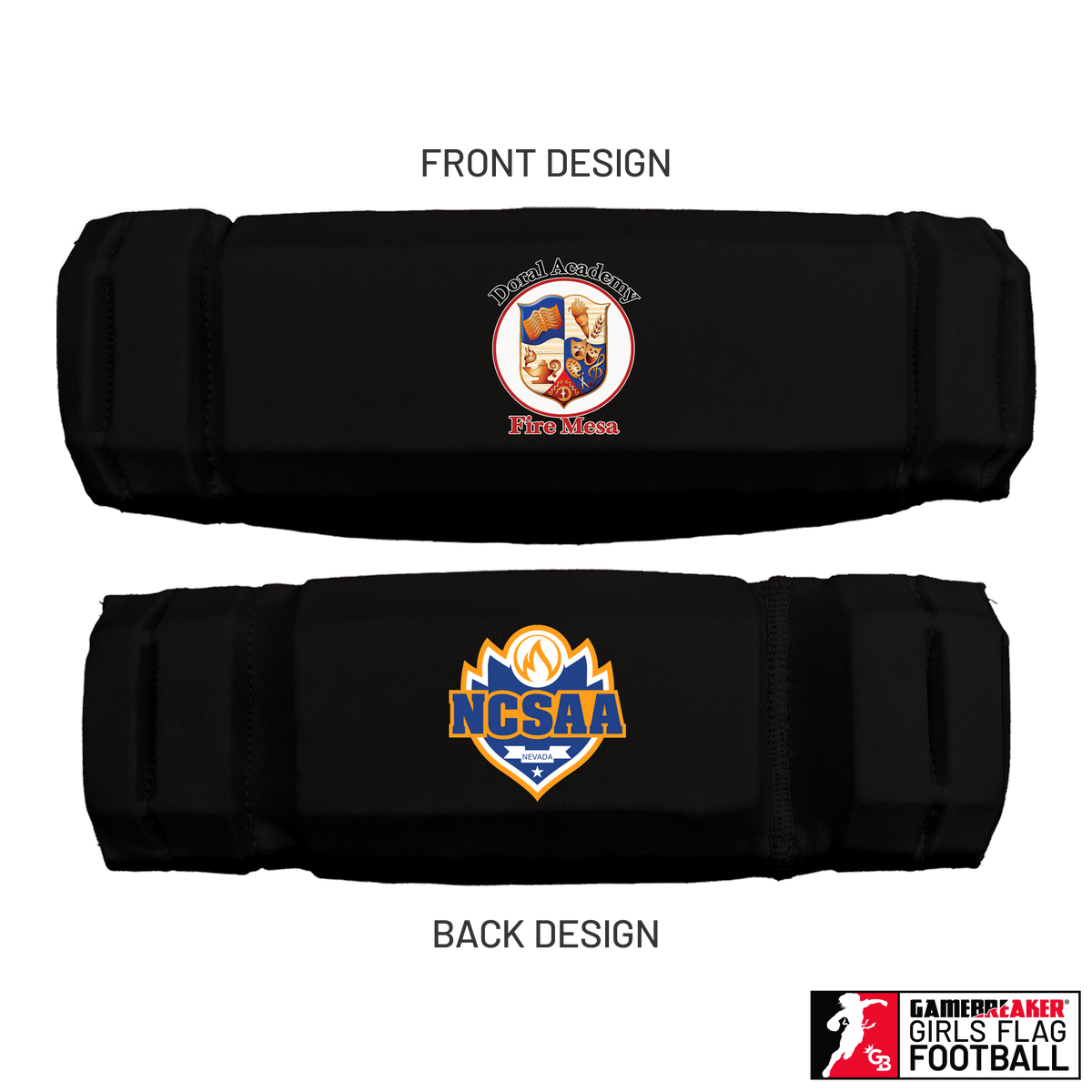 NCSAA - Doral Academy Fire Mesa :: AURA Headband with Free Cinch Pack and GameBreaker Lip Protector Mouthpiece