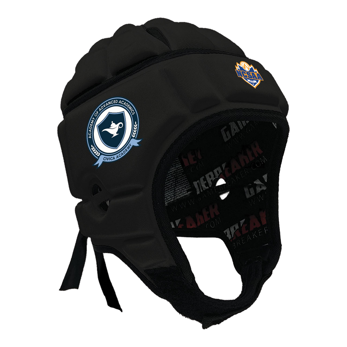 NCSAA - CIVICA Academy :: GameBreaker or GameBreaker-Pro Headgear with Free Cinch Pack and Gamebreaker Lip Protector Mouthpiece