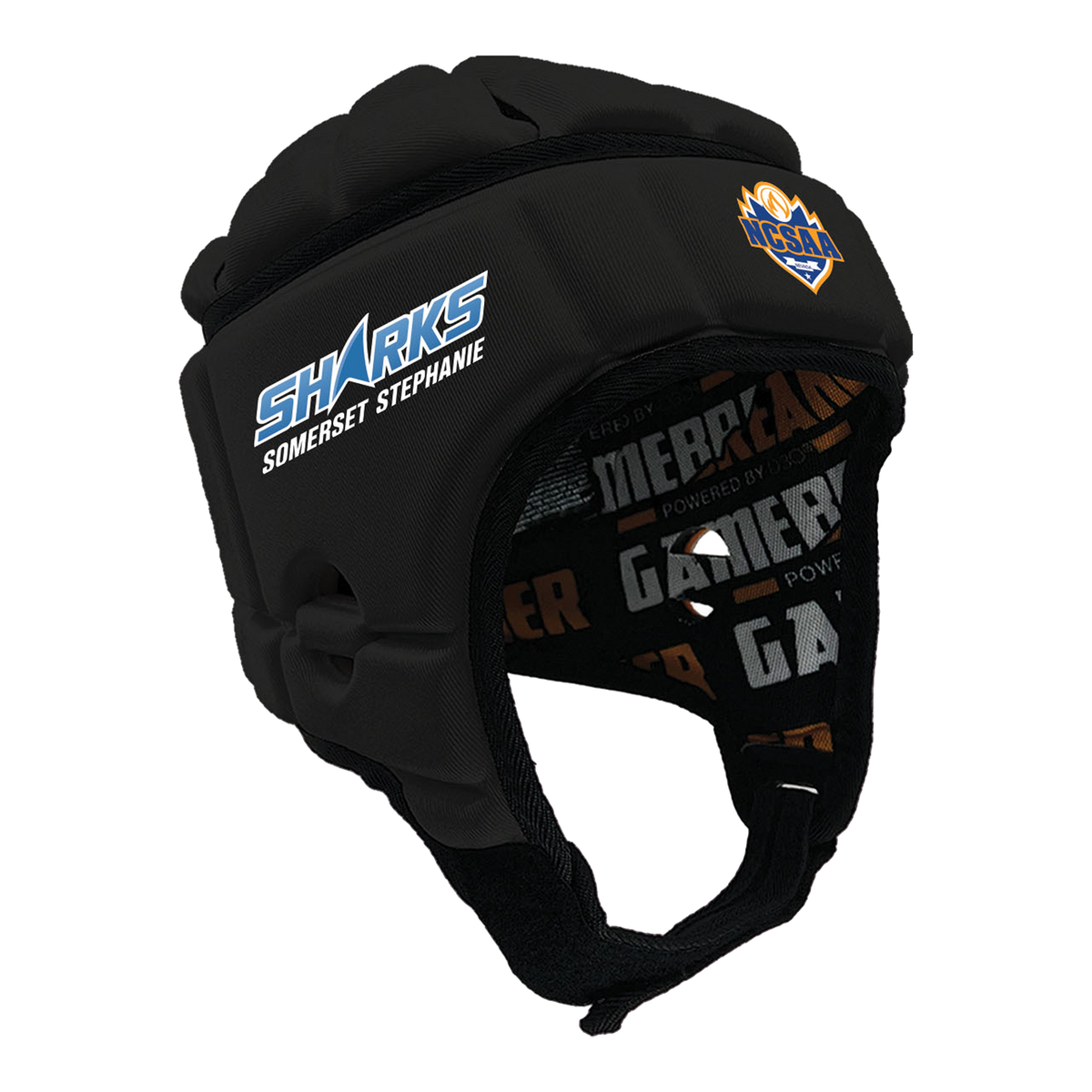 NCSAA - Somerset Stephanie Sharks :: GameBreaker or GameBreaker-Pro Headgear with Free Cinch Pack and Gamebreaker Lip Protector Mouthpiece