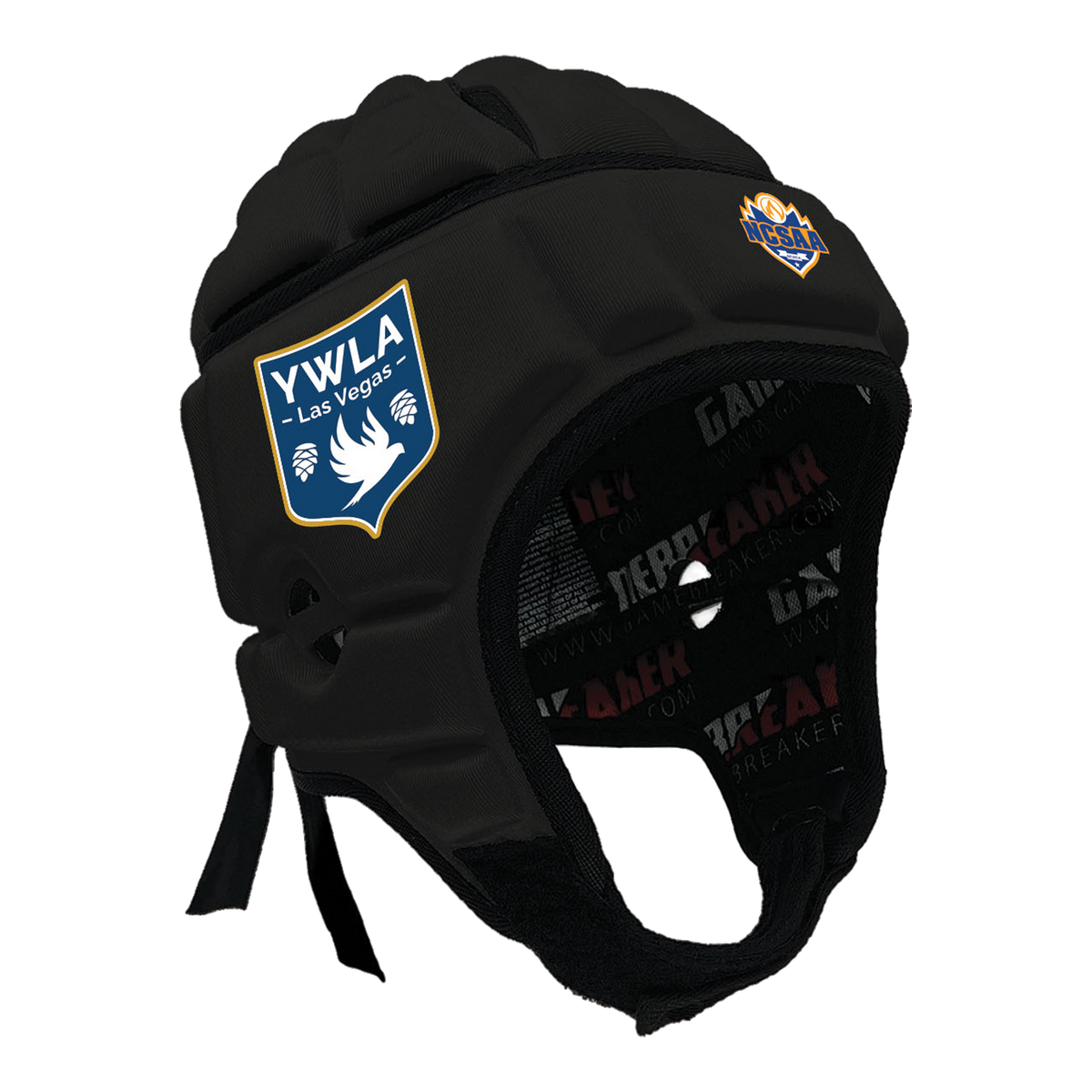 NCSAA - YWLA :: GameBreaker or GameBreaker-Pro Headgear with Free Cinch Pack and Gamebreaker Lip Protector Mouthpiece