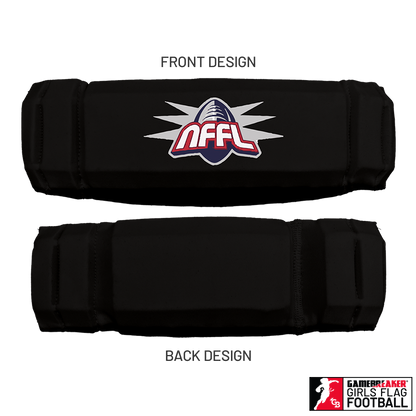 NARRAGANSETT FLAG FOOTBALL :: AURA GIRLS FLAG FOOTBALL HEADBAND WITH FREE CINCH PACK AND LIP PROTECTOR MOUTH PIECE