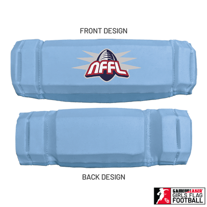 NARRAGANSETT FLAG FOOTBALL :: AURA GIRLS FLAG FOOTBALL HEADBAND WITH FREE CINCH PACK AND LIP PROTECTOR MOUTH PIECE