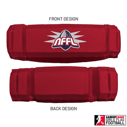 NARRAGANSETT FLAG FOOTBALL :: AURA GIRLS FLAG FOOTBALL HEADBAND WITH FREE CINCH PACK AND LIP PROTECTOR MOUTH PIECE