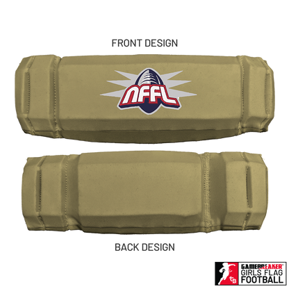 NARRAGANSETT FLAG FOOTBALL :: AURA GIRLS FLAG FOOTBALL HEADBAND WITH FREE CINCH PACK AND LIP PROTECTOR MOUTH PIECE