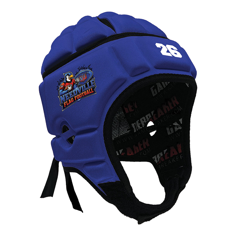 Needville Flag Football - Royal Blue :: GameBreaker Headgear with Free Cinch Pack and Gamebreaker Lip Protector Mouthpiece