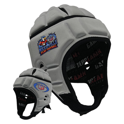 Needville Flag Football - Silver :: GameBreaker Headgear with Free Cinch Pack and Gamebreaker Lip Protector Mouthpiece