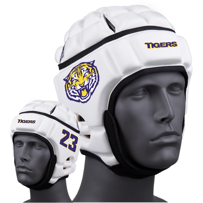 PROSPER WHITE TIGERS :: GAMEBREAKER OR GAMEBREAKER-PRO HEADGEAR WITH FREE CINCH PACK AND Gamebreaker Lip Protector Mouthpiece
