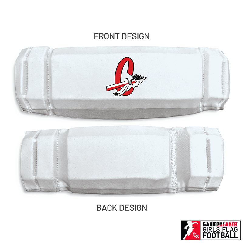 Cherokee Recreation & Parks Youth Girls Flag Football :: AURA Headband with Free Cinch Pack and GameBreaker Lip Protector Mouthpiece