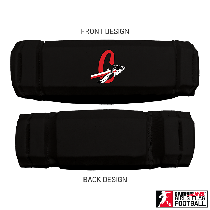 Cherokee Recreation & Parks Youth Girls Flag Football :: AURA Headband with Free Cinch Pack and GameBreaker Lip Protector Mouthpiece