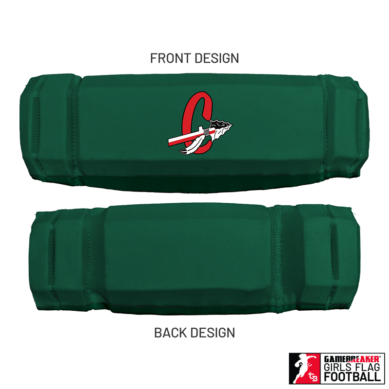 Cherokee Recreation & Parks Youth Girls Flag Football :: AURA Headband with Free Cinch Pack and GameBreaker Lip Protector Mouthpiece