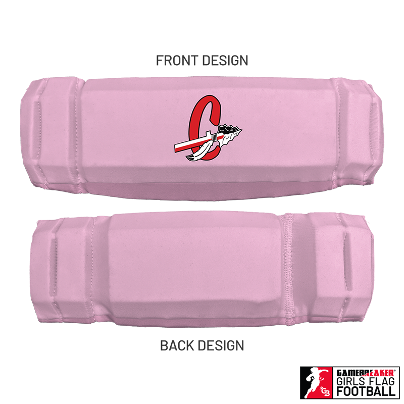 Cherokee Recreation & Parks Youth Girls Flag Football :: AURA Headband with Free Cinch Pack and GameBreaker Lip Protector Mouthpiece