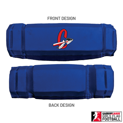 Cherokee Recreation & Parks Youth Girls Flag Football :: AURA Headband with Free Cinch Pack and GameBreaker Lip Protector Mouthpiece