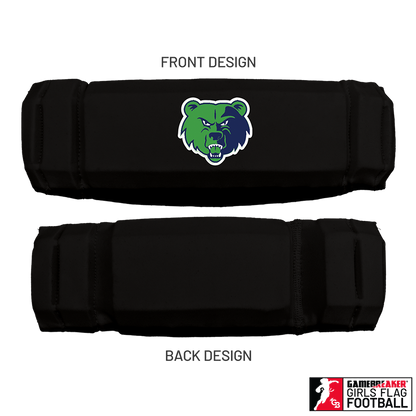 Cherokee Recreation & Parks Youth Girls Flag Football :: AURA Headband with Free Cinch Pack and GameBreaker Lip Protector Mouthpiece