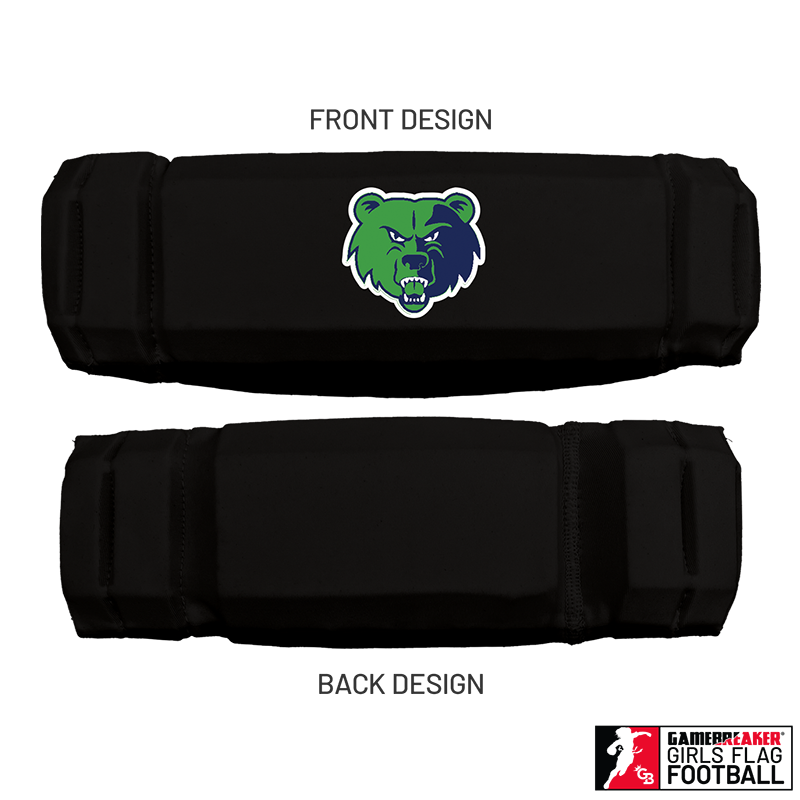 Cherokee Recreation & Parks Youth Girls Flag Football :: AURA Headband with Free Cinch Pack and GameBreaker Lip Protector Mouthpiece