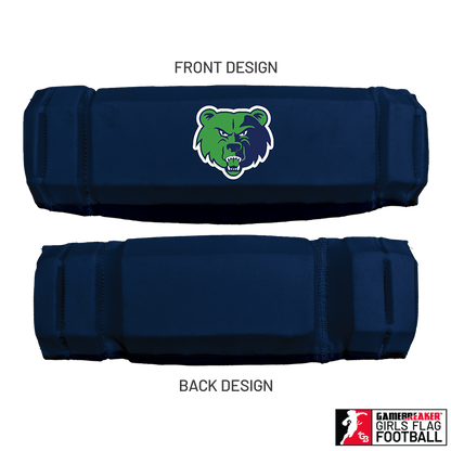 Cherokee Recreation & Parks Youth Girls Flag Football :: AURA Headband with Free Cinch Pack and GameBreaker Lip Protector Mouthpiece