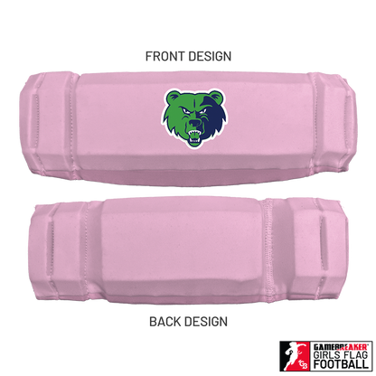 Cherokee Recreation & Parks Youth Girls Flag Football :: AURA Headband with Free Cinch Pack and GameBreaker Lip Protector Mouthpiece