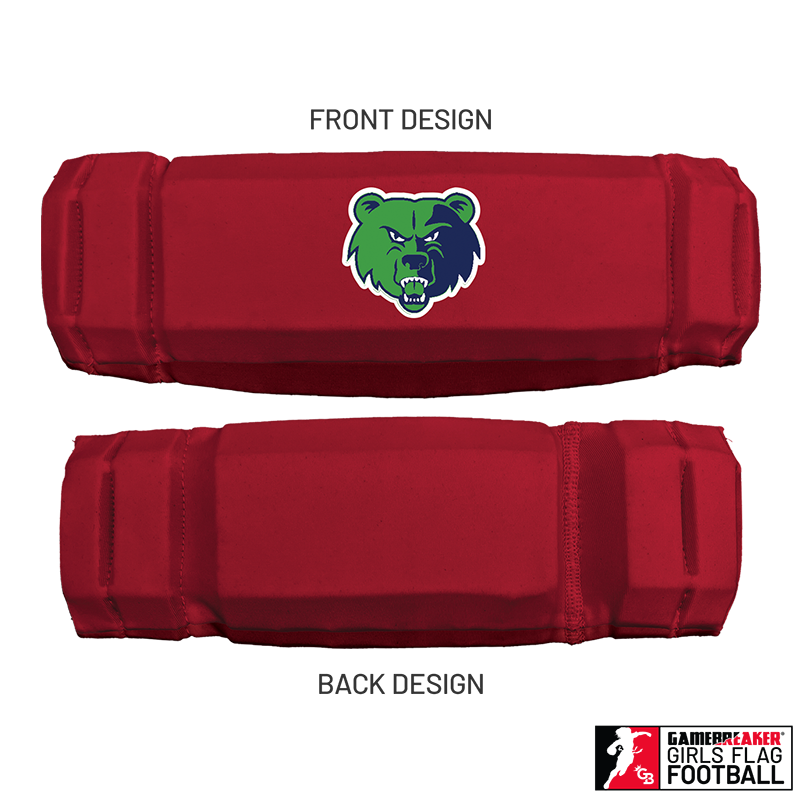 Cherokee Recreation & Parks Youth Girls Flag Football :: AURA Headband with Free Cinch Pack and GameBreaker Lip Protector Mouthpiece