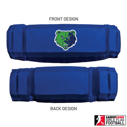 Cherokee Recreation & Parks Youth Girls Flag Football :: AURA Headband with Free Cinch Pack and GameBreaker Lip Protector Mouthpiece