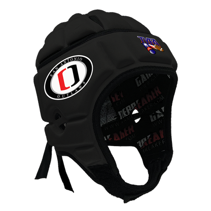 San Antonio Outlaws - TYFA :: GameBreaker or GameBreaker-Pro Headgear with Free Cinch Pack and Lip Protector Mouthguard