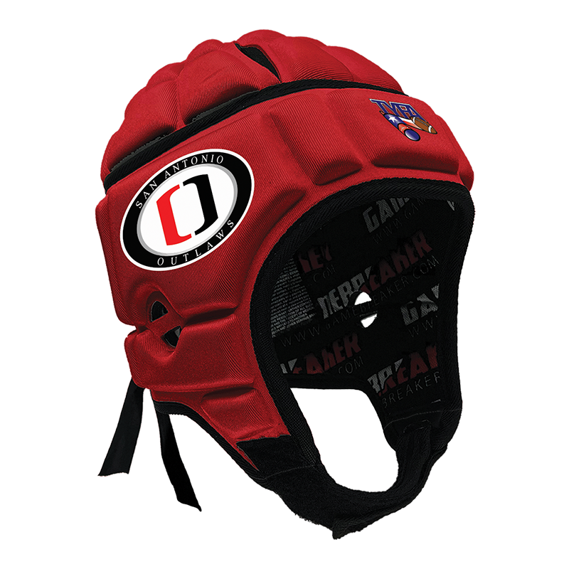 San Antonio Outlaws - TYFA :: GameBreaker or GameBreaker-Pro Headgear with Free Cinch Pack and Lip Protector Mouthguard
