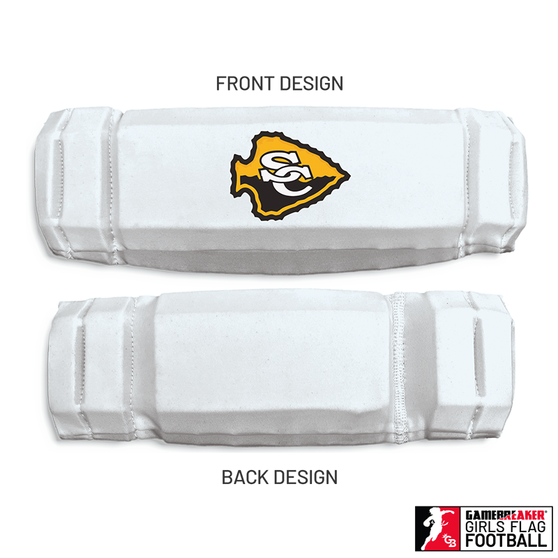 Cherokee Recreation & Parks Youth Girls Flag Football :: AURA Headband with Free Cinch Pack and GameBreaker Lip Protector Mouthpiece