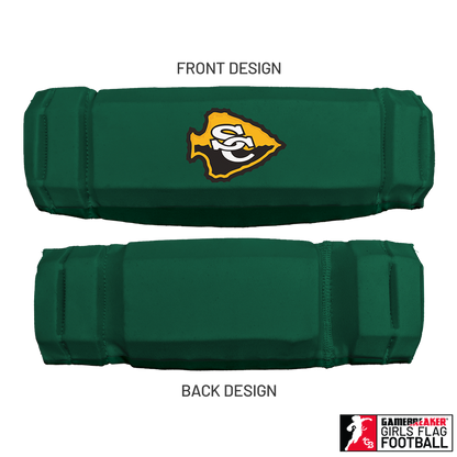 Cherokee Recreation & Parks Youth Girls Flag Football :: AURA Headband with Free Cinch Pack and GameBreaker Lip Protector Mouthpiece