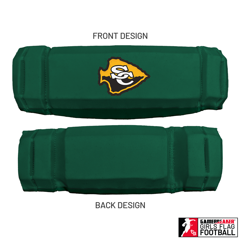 Cherokee Recreation & Parks Youth Girls Flag Football :: AURA Headband with Free Cinch Pack and GameBreaker Lip Protector Mouthpiece