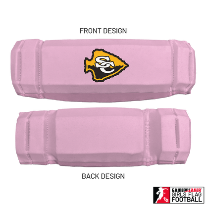 Cherokee Recreation & Parks Youth Girls Flag Football :: AURA Headband with Free Cinch Pack and GameBreaker Lip Protector Mouthpiece