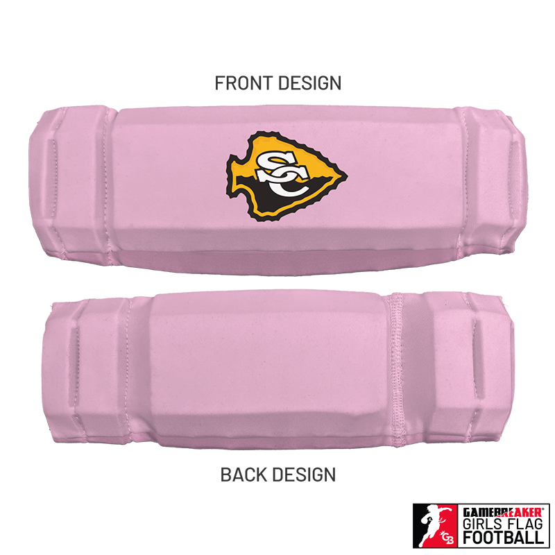 Cherokee Recreation & Parks Youth Girls Flag Football :: AURA Headband with Free Cinch Pack and GameBreaker Lip Protector Mouthpiece