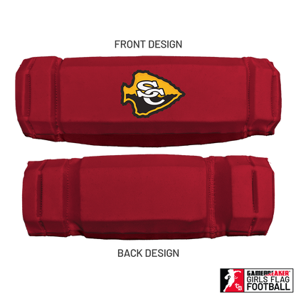 Cherokee Recreation & Parks Youth Girls Flag Football :: AURA Headband with Free Cinch Pack and GameBreaker Lip Protector Mouthpiece