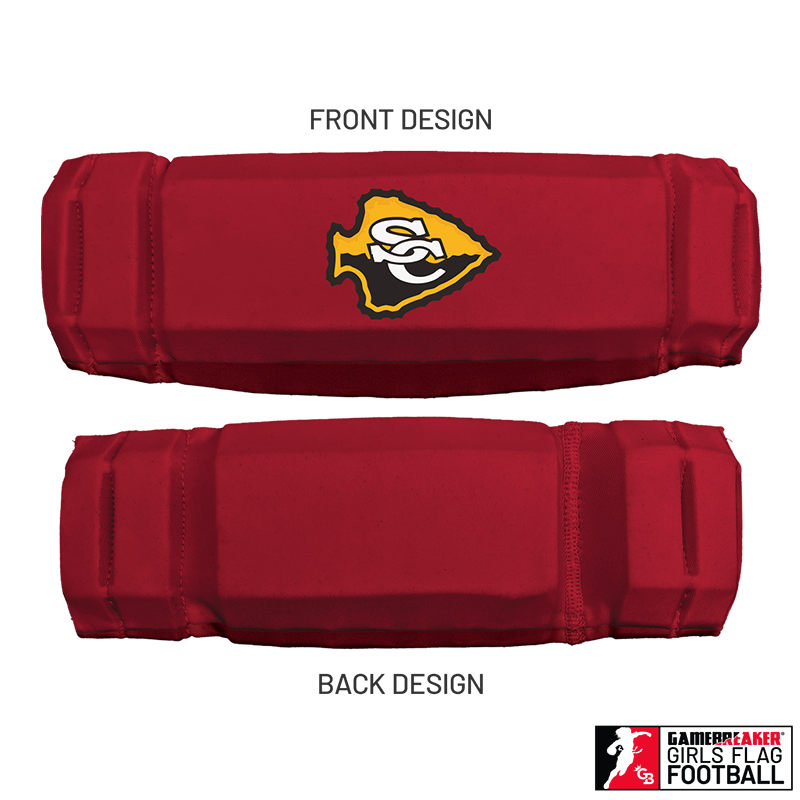 Cherokee Recreation & Parks Youth Girls Flag Football :: AURA Headband with Free Cinch Pack and GameBreaker Lip Protector Mouthpiece