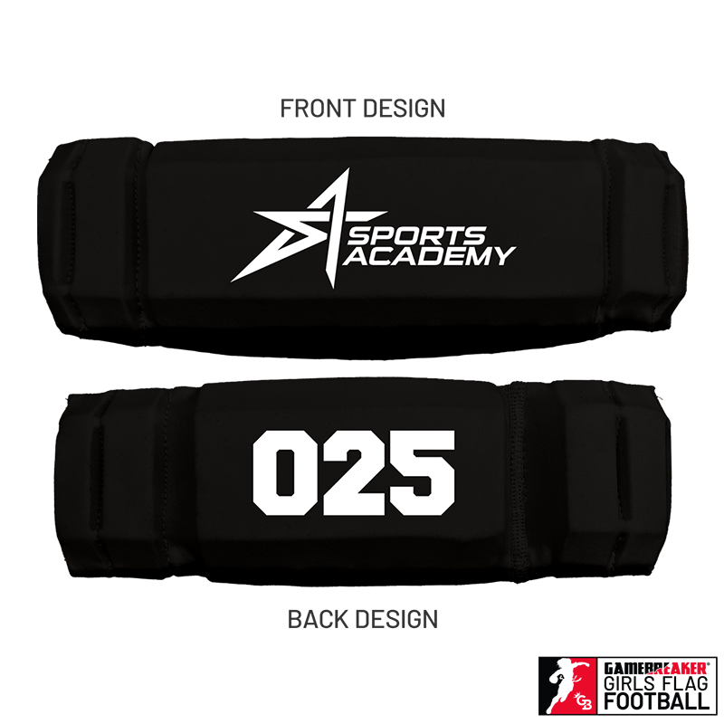 Sports Academy Girls Flag Football :: AURA Headband with Free Cinch Pack and Gamebreaker Lip Protector Mouthpiece