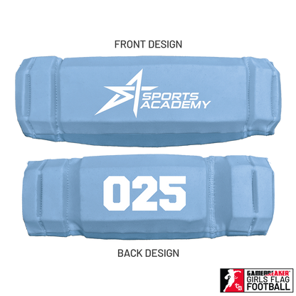 Sports Academy Girls Flag Football :: AURA Headband with Free Cinch Pack and Gamebreaker Lip Protector Mouthpiece