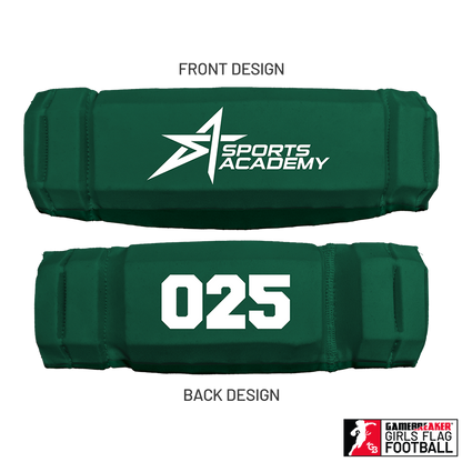 Sports Academy Girls Flag Football :: AURA Headband with Free Cinch Pack and Gamebreaker Lip Protector Mouthpiece
